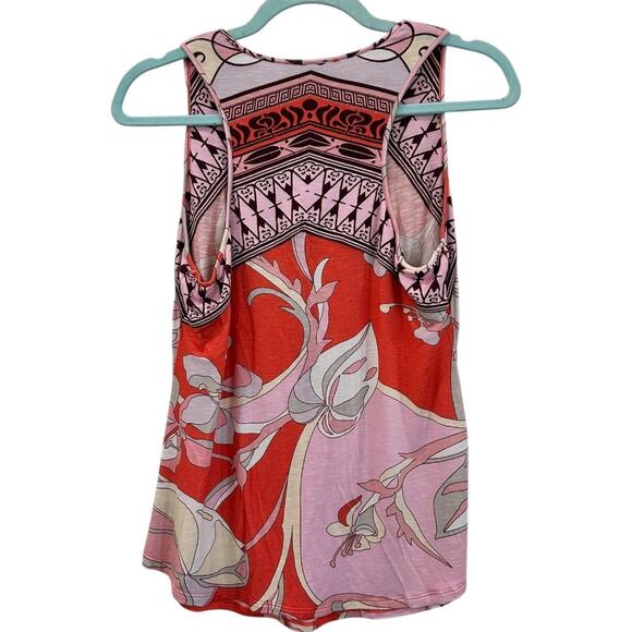 Hale Bob Abstract Floral Print Sleeveless Blouse - Picture 2 of 6